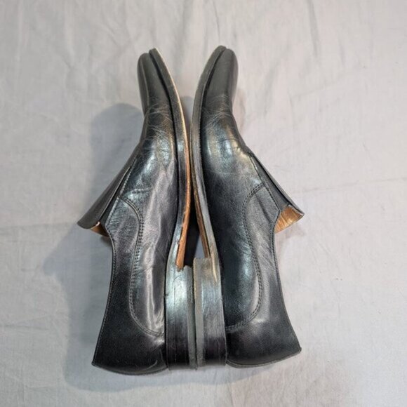 Christian Dior Black Leather Men Slip On Loafers Size 9 - Picture 8 of 11